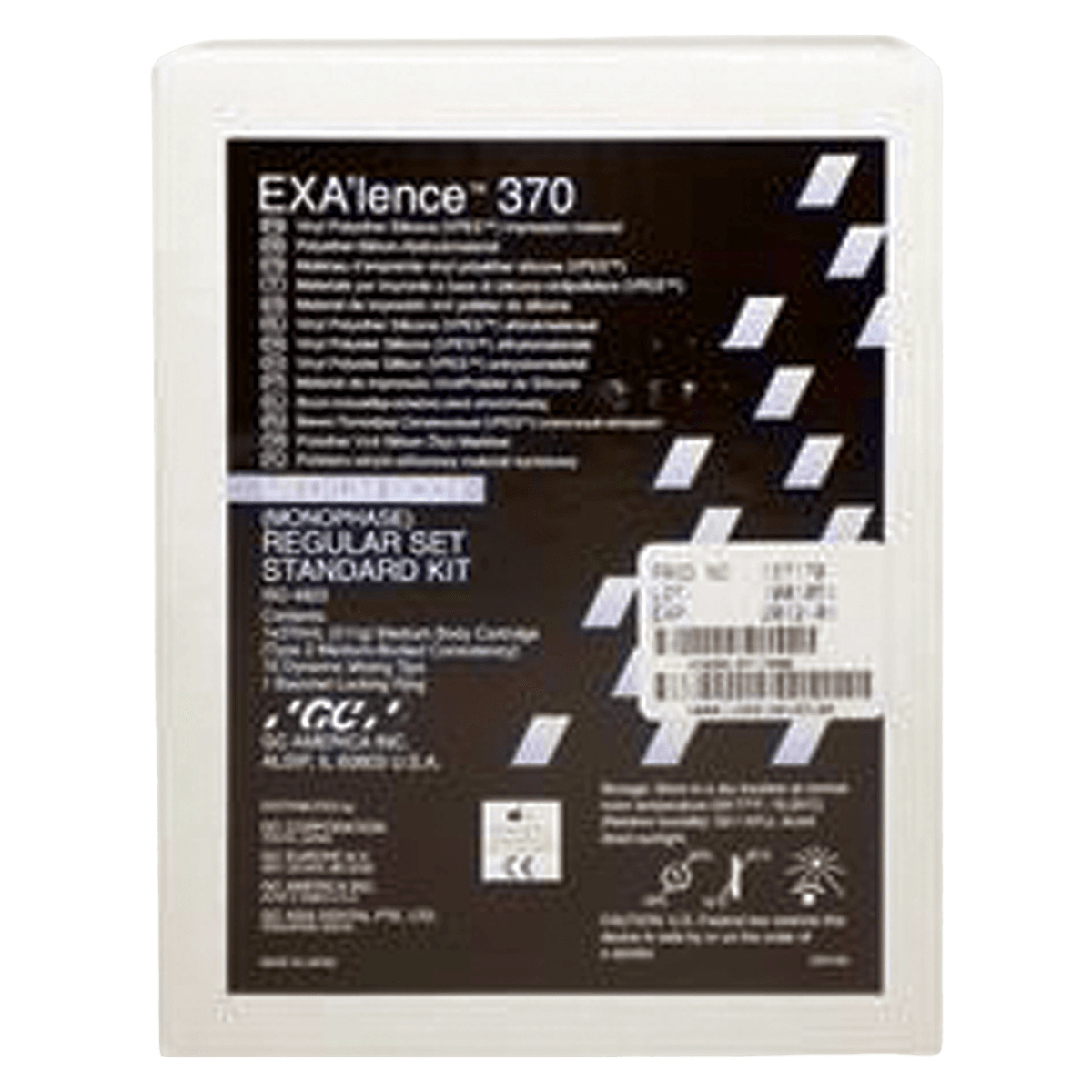 EXA'lence VPES Impression Material, Standard Kit, Monophase, Regular Set, 370 mL Cartridge, 137170
