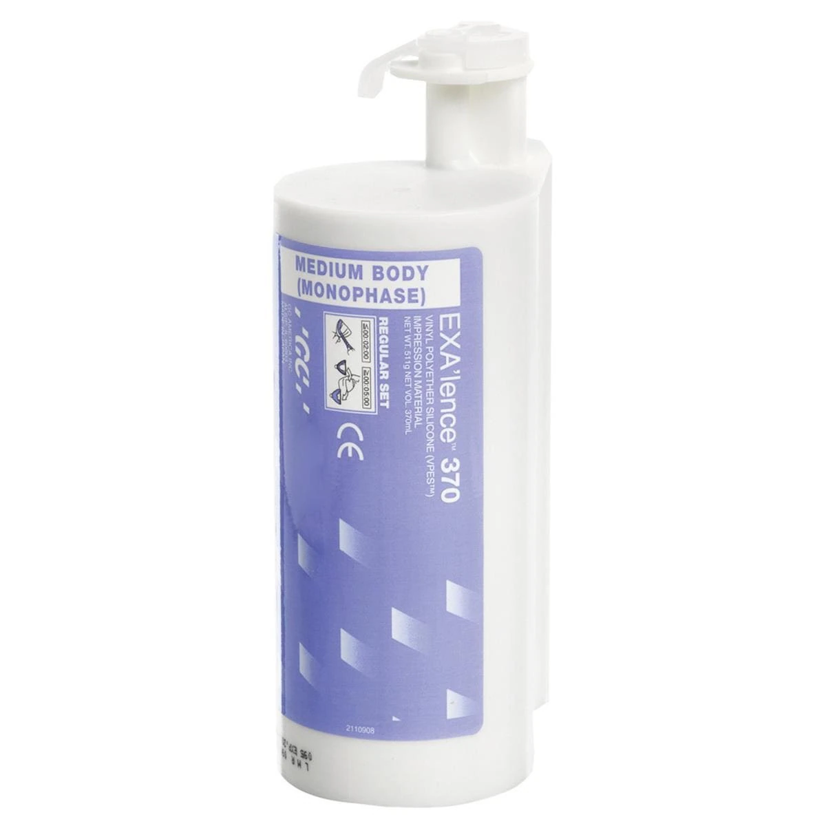 GC America EXA'lence VPES Impression Material, Regular Set, Monophase (Purple), 370 mL Cartridge, Clinic Pack, 6/Pkg