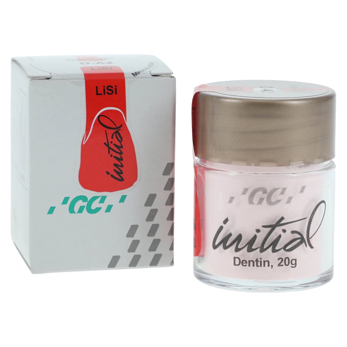 GC Initial LiSi Dentin Veneering Ceramic, D-A2, 20 g