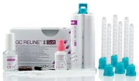 GC Reline II Soft Intro Kit, Soft Reline Material, 48 mL Cartridge, 010258