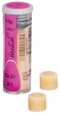 GC Initial IQ Effect Ingot Zircon, Shade B1, 2 g, 5/Pkg, 872703