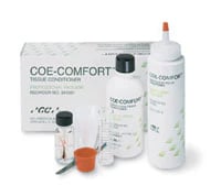 Coe-Comfort Self-Cure Chairside Edentulous Tissue Conditioner, Professional Package, 6 oz Powder & 6 oz Liquid, 341001