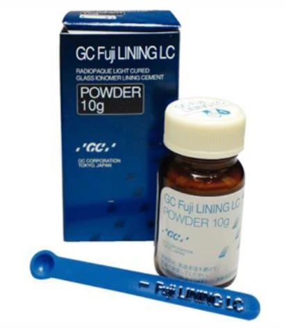 GC Fuji LINING LC Light-Cured Glass Ionomer Lining Cement, Powder Refill, 10 g Bottle, 000022