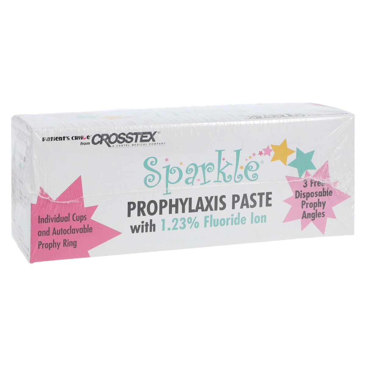 Sparkle Prophy Paste with Xylitol, Coarse Grit, Orange Vanilla, 1.23% Fluoride, Single-Use Cups, 200/Box, UPCOV