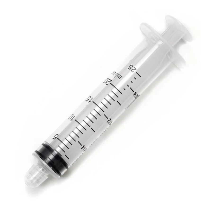 Exel Luer Lock Sterile Disposable Syringe, 20-25cc, Low Dead Space, Graduated, Without Needle, 50/Box