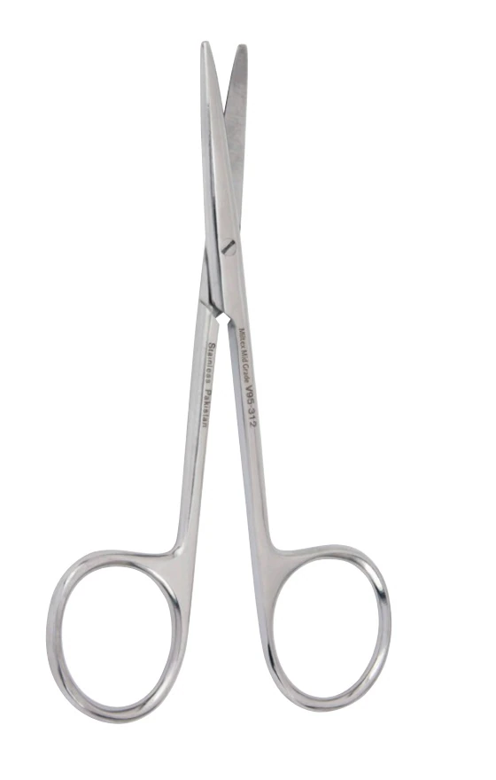 Vantage Strabismus Scissors, Straight, 4" Stainless Steel, Each