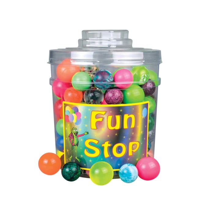 Sherman Specialty Superballs Mix, 32mm & 38mm Assorted Colors, 132/Canister