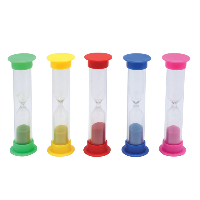 Sherman Specialty 2-Minute Sand Timer, 3.5", Neon Assorted Colors, 50/Pack, S2998