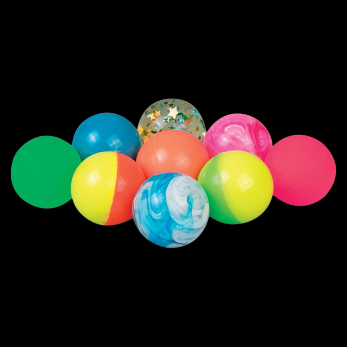 Sherman Specialty Jumbo Superballs, 45mm Assorted Colors, 50/Pack, S2144N