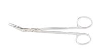 Miltex Locklin Operating Scissors, 6-1/4", Angled On Side 25°, One Serrated Blade, Stainless Steel, 1/Each, 5D-328