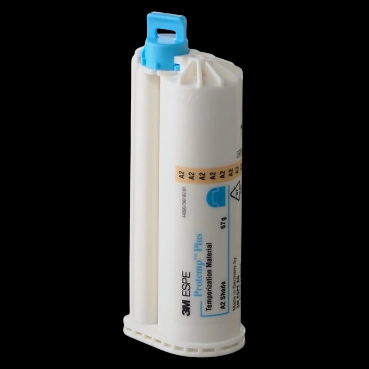 Protemp Plus Temporization Material Refill Cartridge, Shade A2, 50 ml (67 g), with 16 Blue Mixing Tips, 1/Pk, 46963