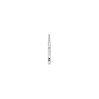Two Striper Diamond Bur, FG, Round-End Taper, 781.10F, 1.3 mm Major/0.8 mm Minor Diameter, 10 mm Head Length, Fine, Red, 5/Pk, 2015496
