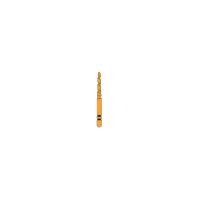 Two Striper TS2000 Gold-Plated Curettage (GCP) Diamond Bur, FG, Cone Beveled End, #2006.9GC, Coarse, Green, 1.4 mm Major/0.9 mm Minor Diameter, 9.0 mm Length, 5/Pkg, 2000069