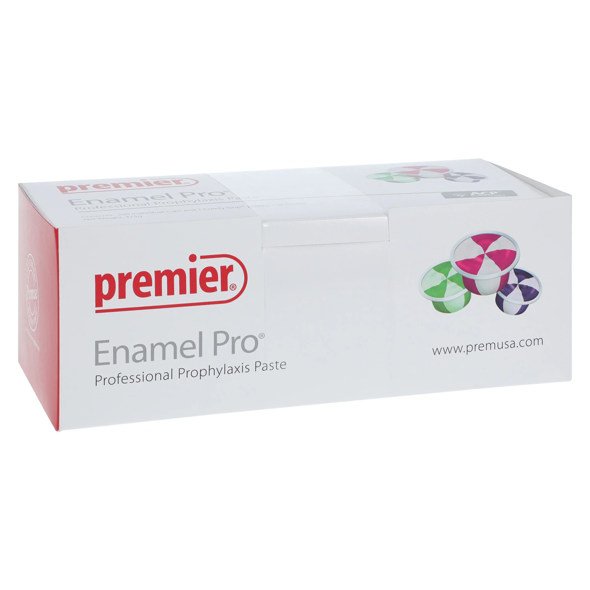 Enamel Pro Prophy Paste with Fluoride and ACP, Medium Grit, Raspberry Mint, Unit-Dose Cups, 200/Box, 9007621