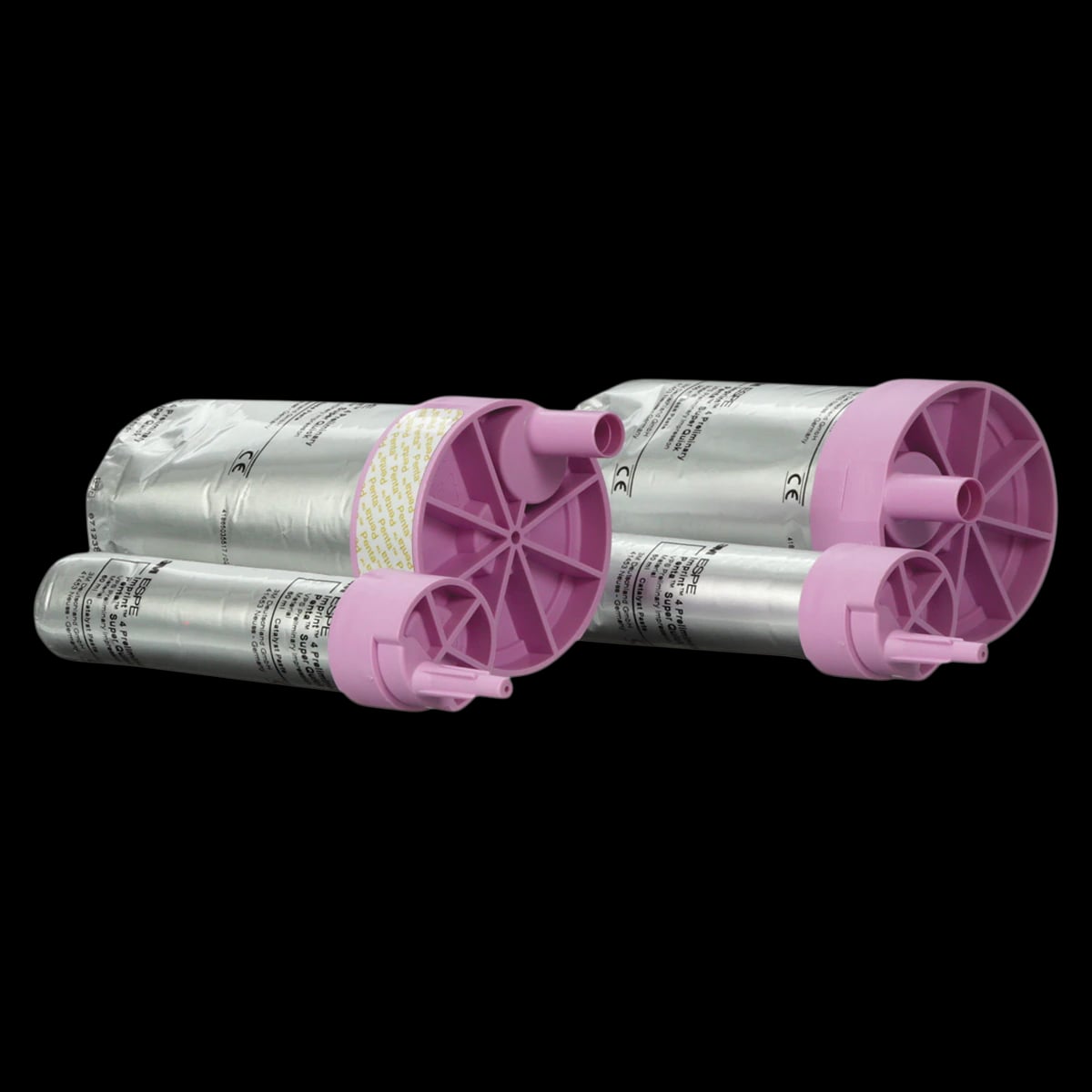 3M Imprint 4 Preliminary Penta Super Quick VPS Impression Material Refill, Pink, 2 x 300 mL Base Paste + 2 x 60 mL Catalyst, 71522