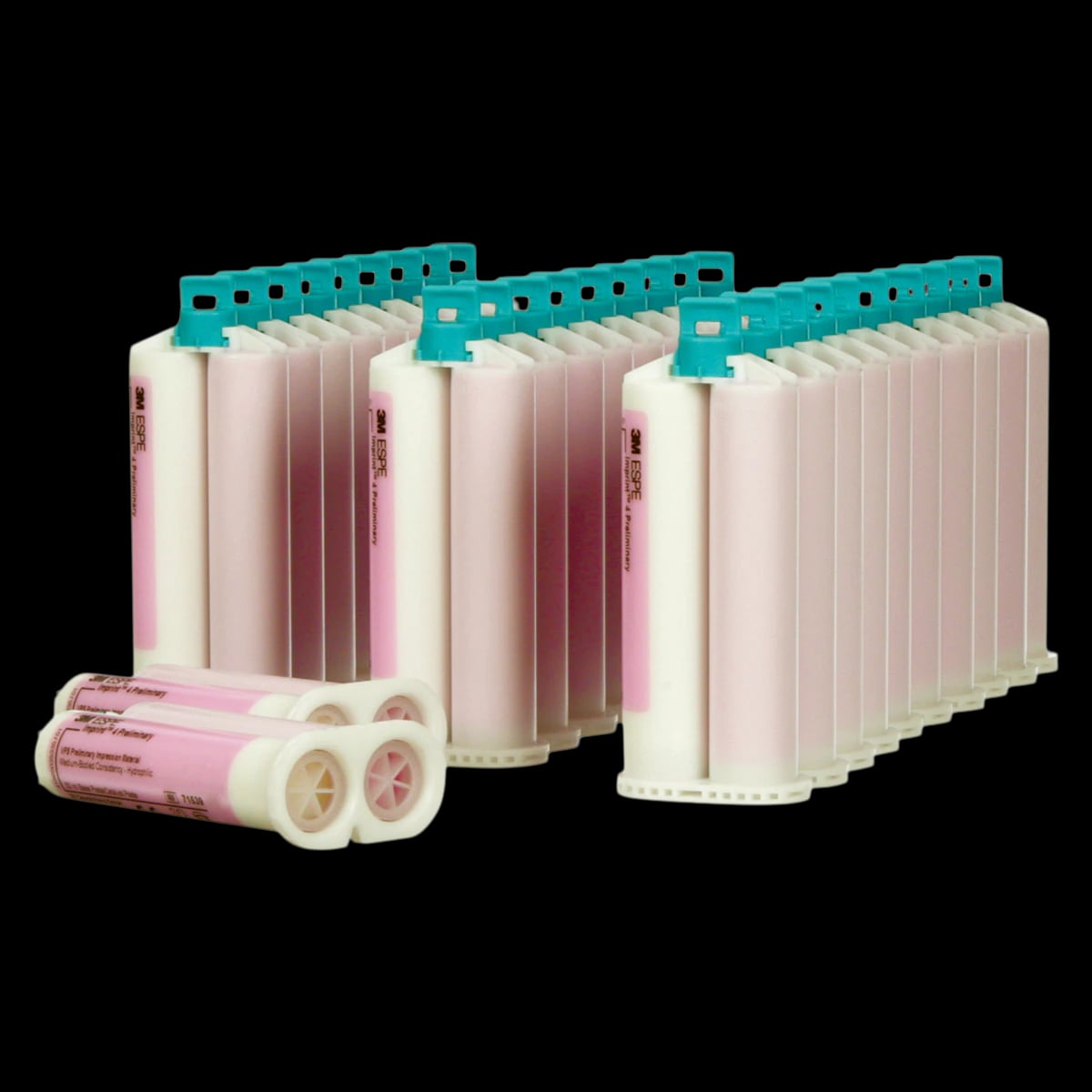 3M Imprint 4 Preliminary VPS Impression Material, Regular Set, Bulk Pack, 50 mL Cartridges, Pink, 30/Pk, 71548