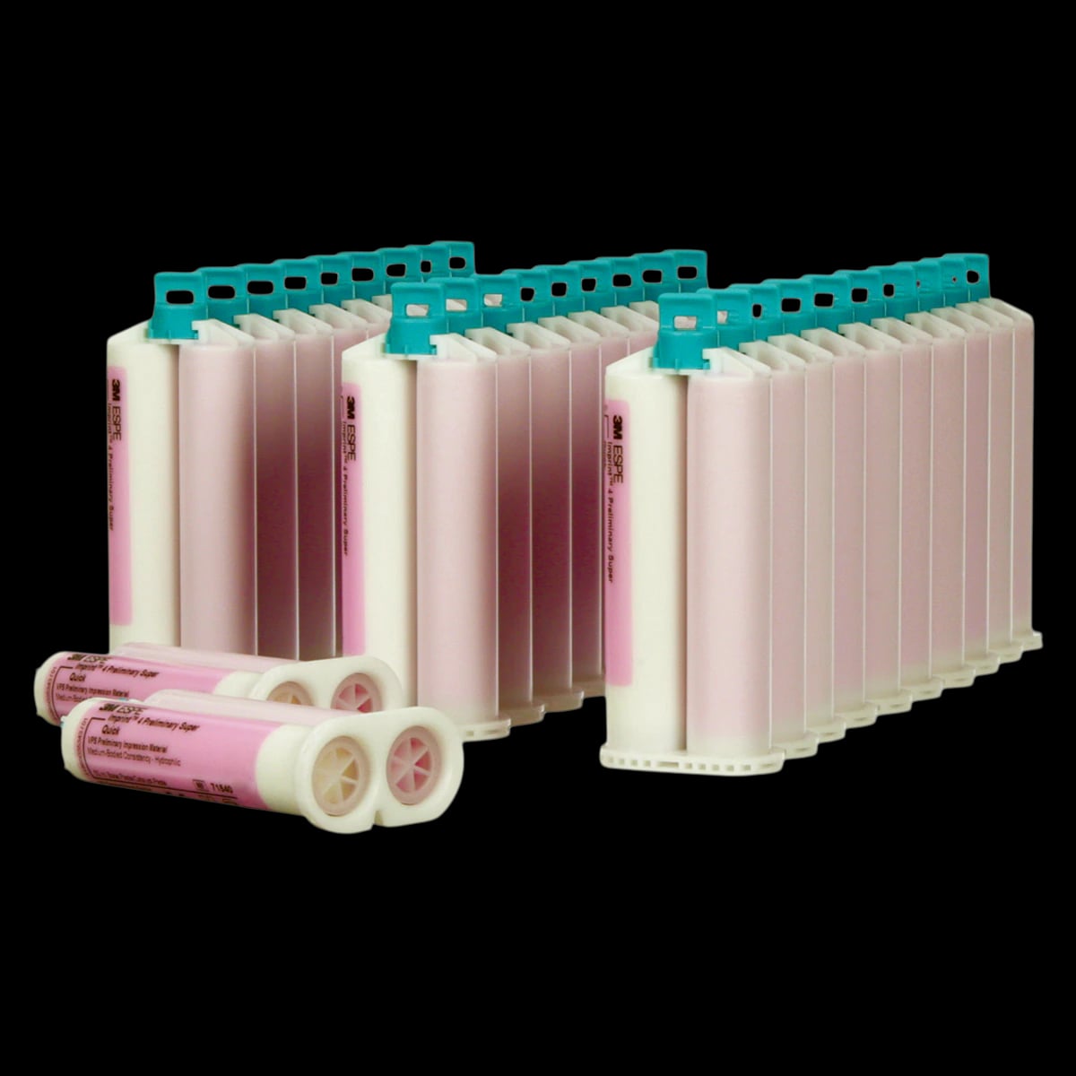 3M Imprint 4 Preliminary Super Quick VPS Impression Material, Bulk Pack, 50 mL Cartridges, Pink, Mint, 30/Pk, 71549