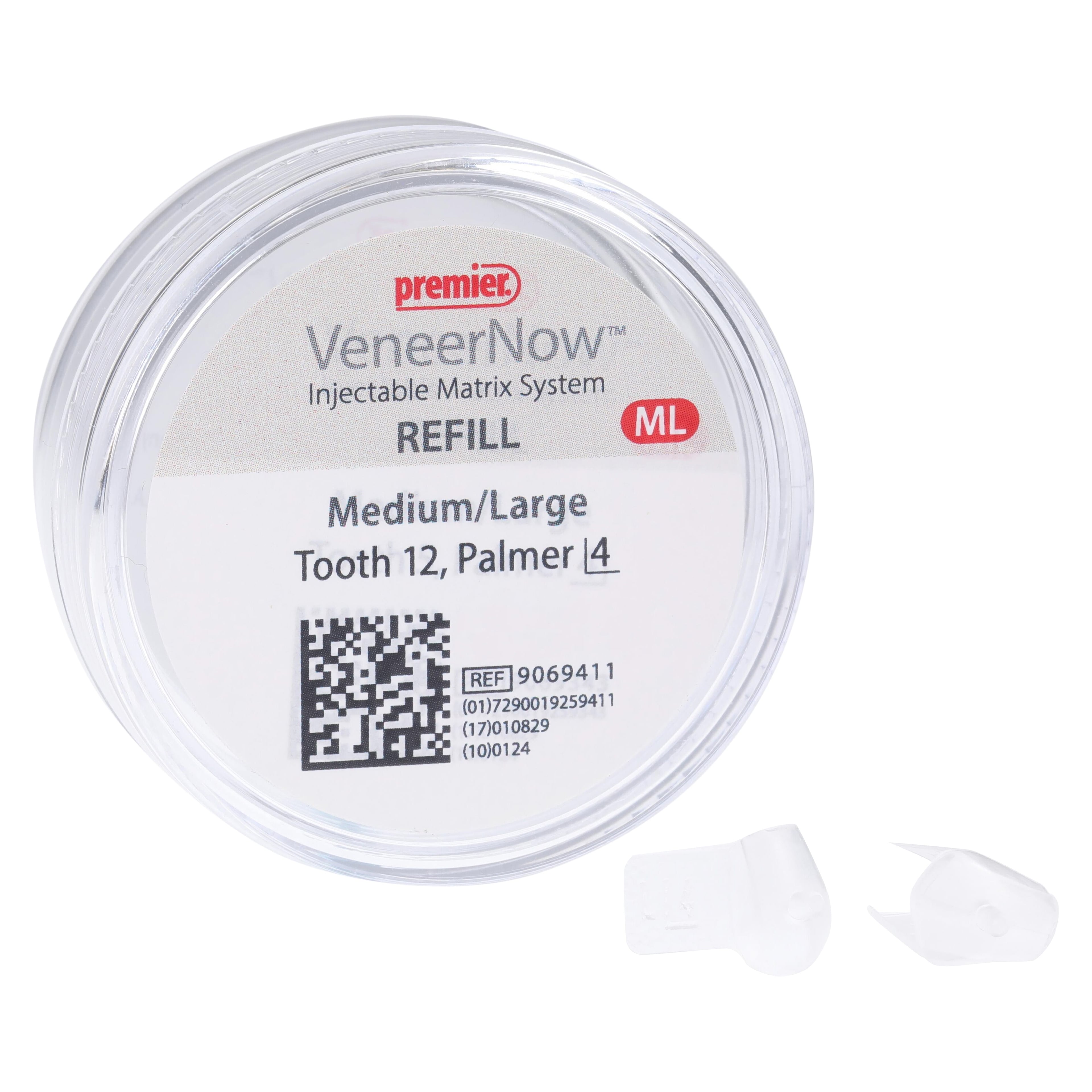 VeneerNow Injectable Matrix System Refill, Tooth #12, Medium/Large, 12 mL, 6/Pk, 9069411