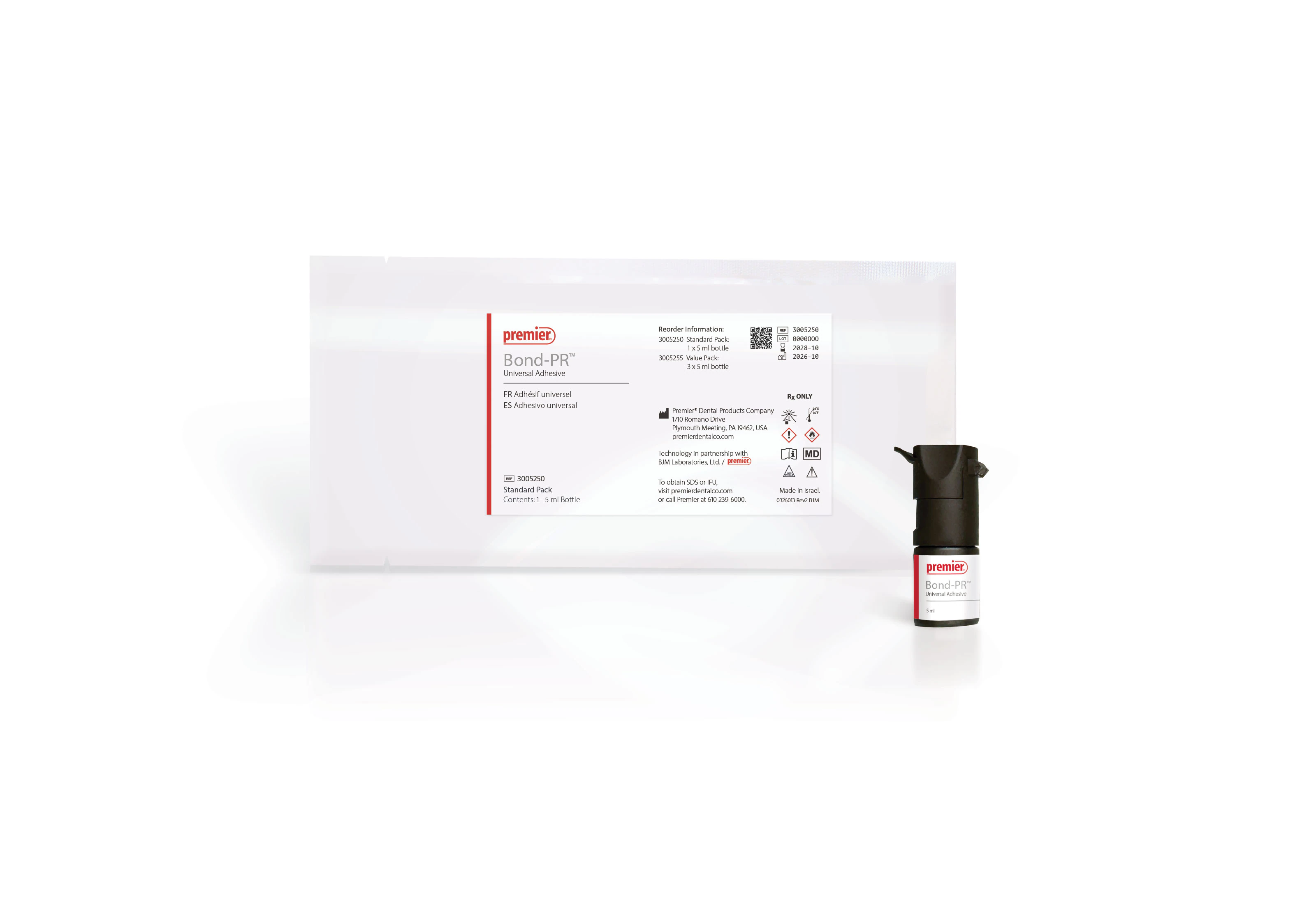 Bond-PR Universal Adhesive, Light Cure, Standard Pack, 5 ml Bottle, 3005250