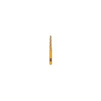 Two Striper TS2000 Gold-Plated Diamond Bur, FG, Curettage GCP, #2006.10GC, Coarse, Green, 1.4 mm Major/0.9 mm Minor Diameter, 10 mm Length, 5/Pk, 2000070