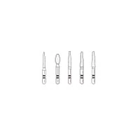 Two Striper ShortCut Diamond Burs, FG Short Shank, Coarse, Assorted 5-Pack, 2015502