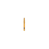 Two Striper TS2000 Gold-Plated Curettage Diamond Bur, FG, Cone Beveled End, 2008.8GC, Coarse, Green, 1.8 mm Major/1.3 mm Minor Diameter, 8.0 mm Length, 5/Pk, 2000088