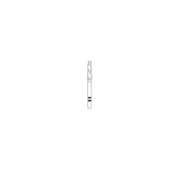Two Striper TS2000 Diamond Bur, FG, Flat-End Taper, #2002.8, Coarse, Green, 1.8 mm Major/1.3 mm Minor, 8 mm Length, 5/Pk, 2000028