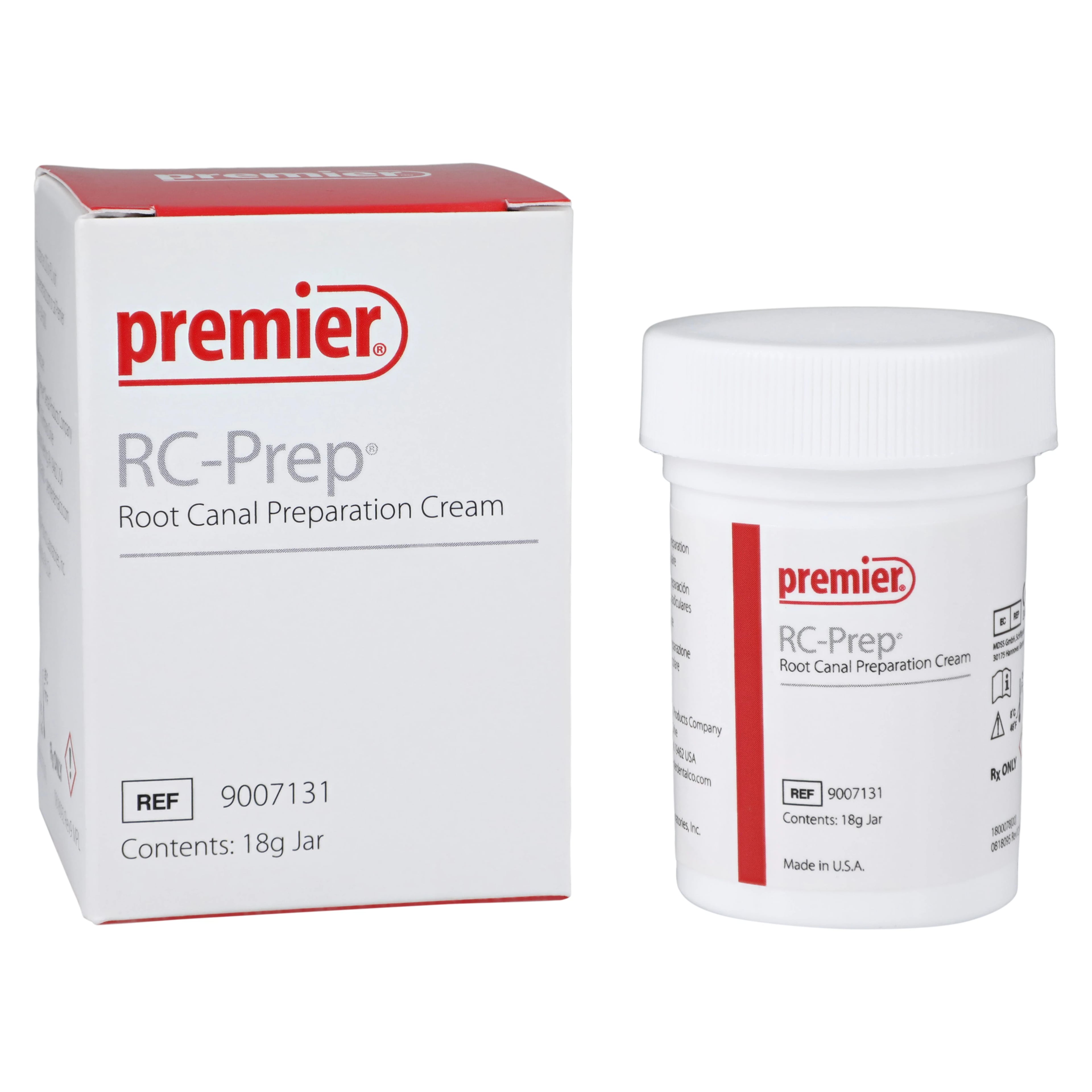 Premier RC-Prep Chemo-Mechanical Root Canal Preparation Cream, EDTA/Urea Peroxide/Glycol, 18 g Jar, 9007131