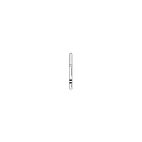 Two Striper Diamond Bur, FG, Round-End Taper, #783.6C, 1.6 mm Major/1.3 mm Minor Diameter, 6 mm Length, Coarse, Green, 5/Pk, 2015426