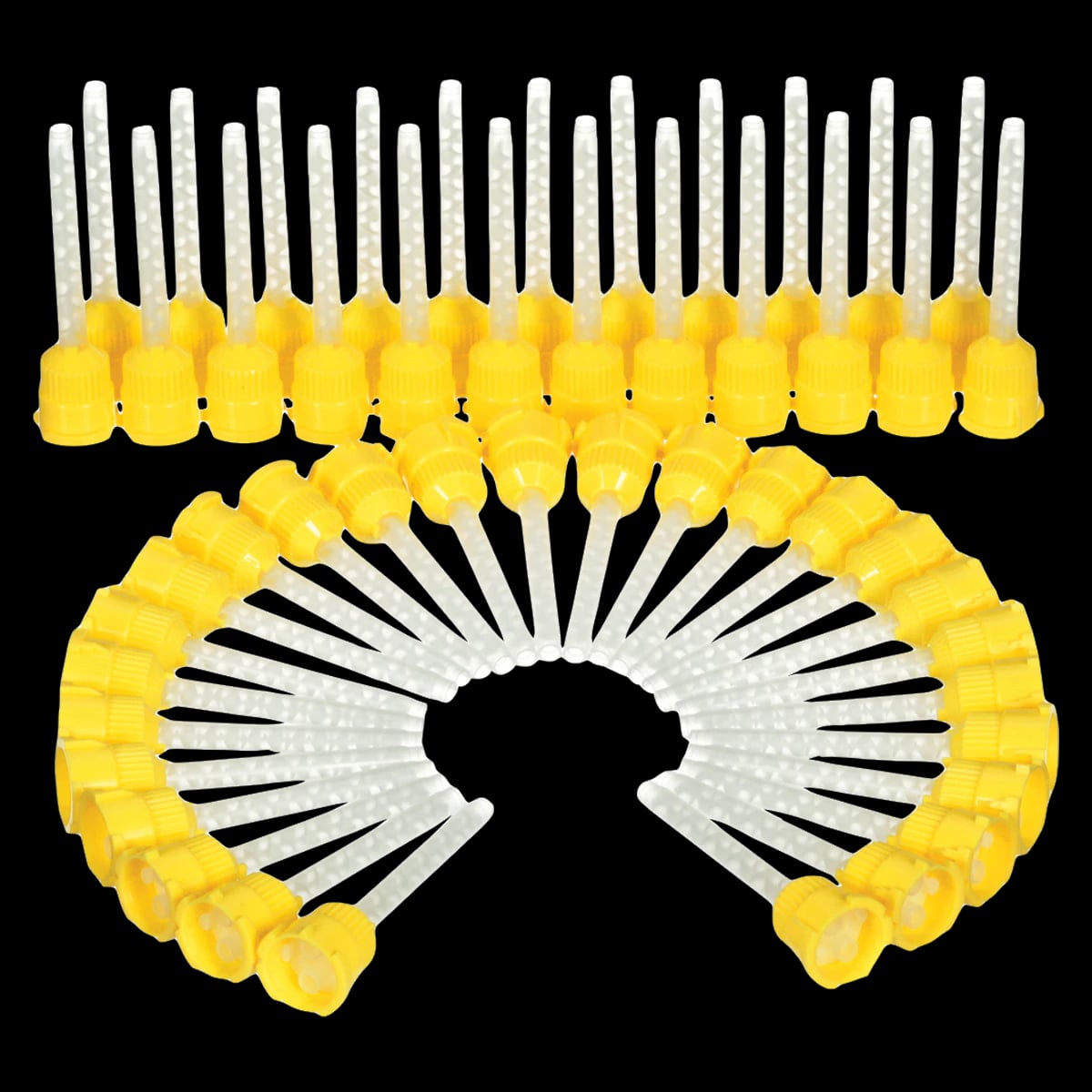 3M Garant Mixing Tips, Yellow, Small, 50/Pk, 71452