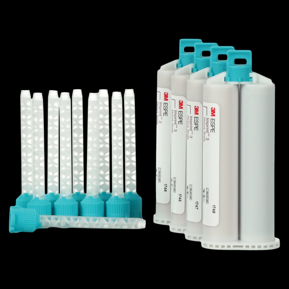 3M Imprint 3 Heavy Body VPS Impression Material Refill, 50 mL Garant Cartridges, 4/Pk, 10771