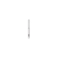 Two Striper® Diamond Bur, FG Friction Grip, Parallel Cylinder Round End, Coarse, Green, #588.10, 1.3 mm Diameter, 10 mm Length, 5/Pkg