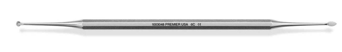 Premier #6C Cleoid/Discoid Carver Double End, Standard Handle