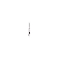 Two Striper Diamond Bur, FG, Flat-End Cylinder, #514.5C, 1.1 mm, Coarse, Green, 5/Pk, 2015276