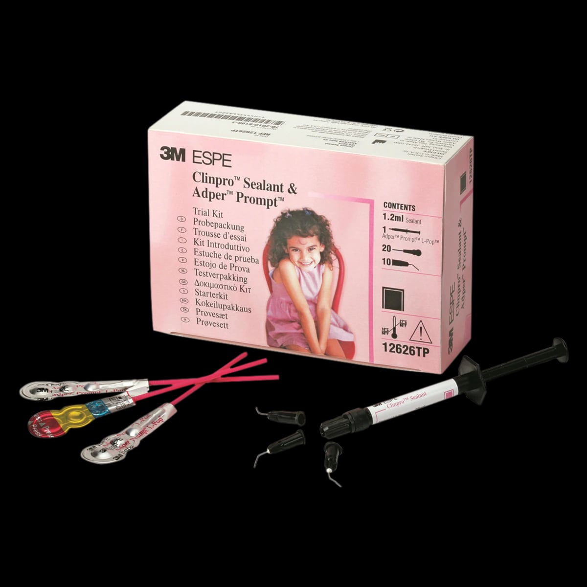 3M (Solventum) Clinpro Sealant & Adper Prompt L-Pop Self-Etch Adhesive Trial Kit, 1.2 mL Syringe, 12626TP