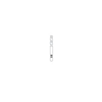 Two Striper TS2000 Diamond Bur FG, Flat End Cylinder, Coarse, #2013.7, 1.5mm Diameter, 7mm Length, 5/Pk