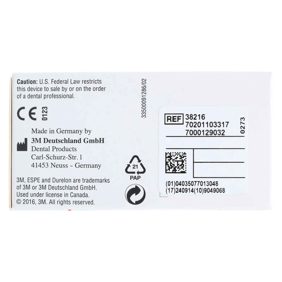Durelon Carboxylate Luting Cement, Triple Liquid Refill, 40 ml Bottle, 38216