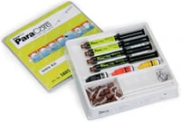 ParaCore Automix Core Build-Up Intro Kit, Dual-Cure, 5 mL Syringes, Assorted (White & Dentin), 5885