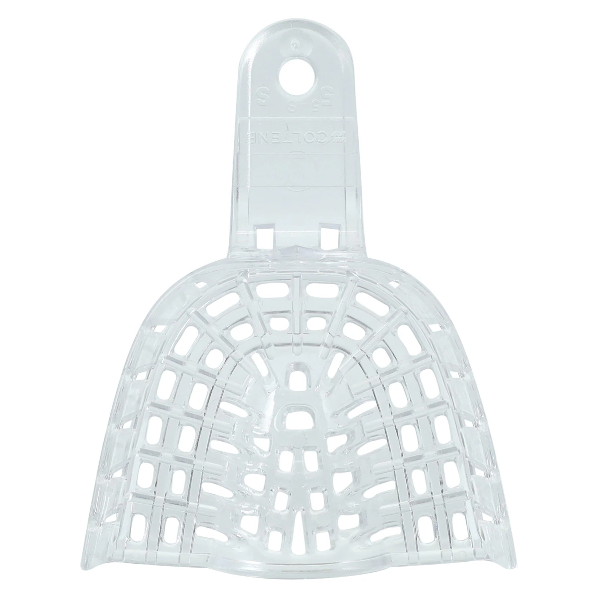 President Disposable Impression Trays, #5 Small Upper, Clear Perforated Plastic, 12/Pk, C6905