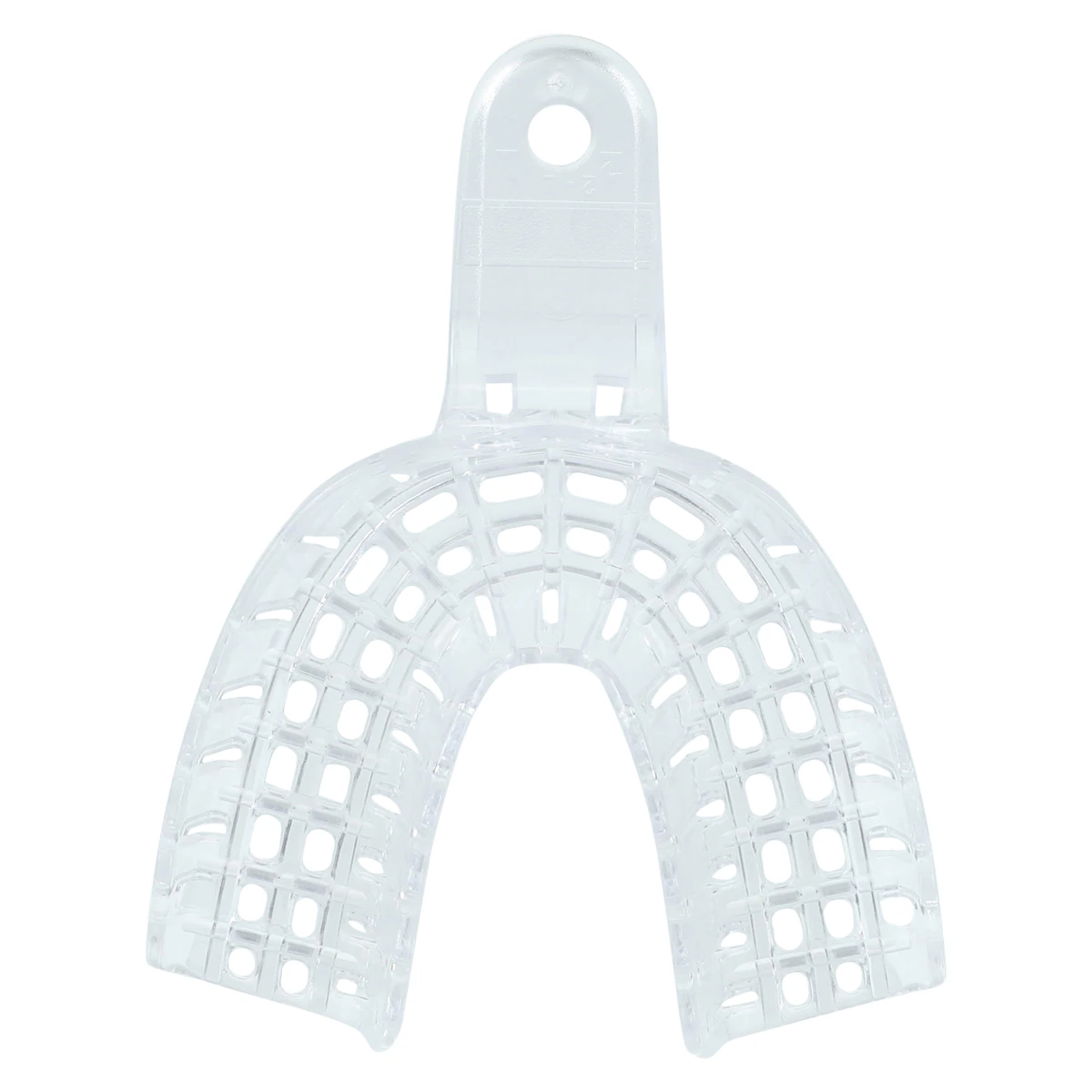 President Disposable Perforated Impression Trays, #2 Lower Large, Clear, 12/Pk, C6902