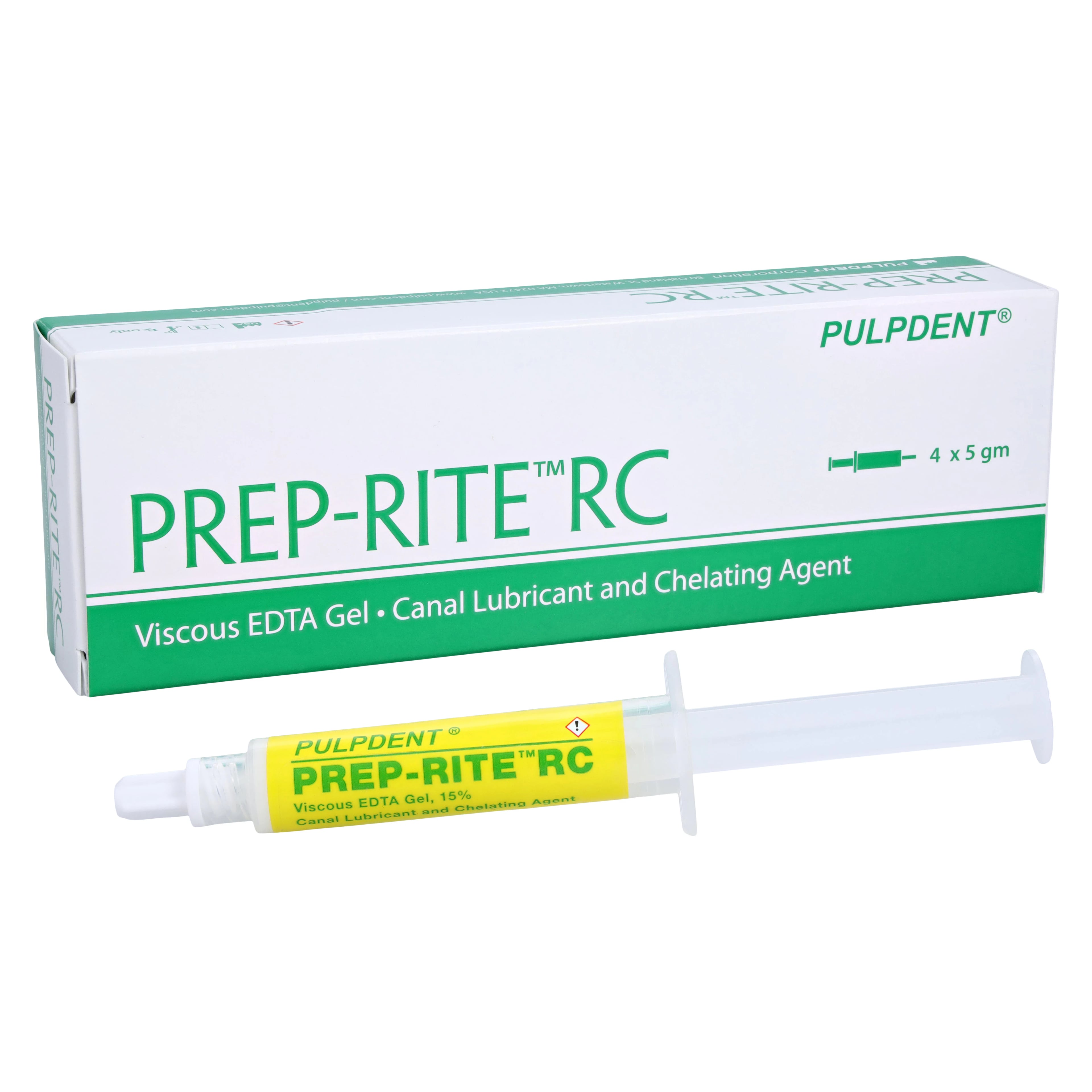 Prep-Rite RC 15% Viscous EDTA Gel, 5 g Syringe, 4/Pk, PRC