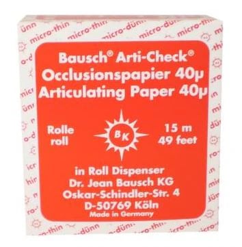 Arti-Check Articulating Paper Roll, 40 Microns, Red, 16 mm x 15 m, with Dispenser, BK14