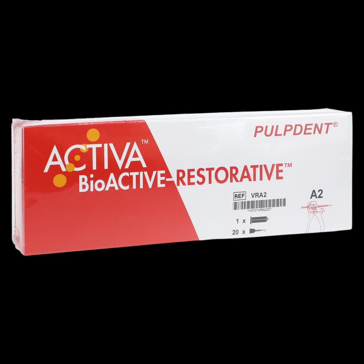 Activa BioACTIVE-Restorative Starter Kit, A2 Shade, 5 mL (8 g) Syringe, with ACTIVA-SPENSER Dispenser and 20 Mix Tips, VR-A2