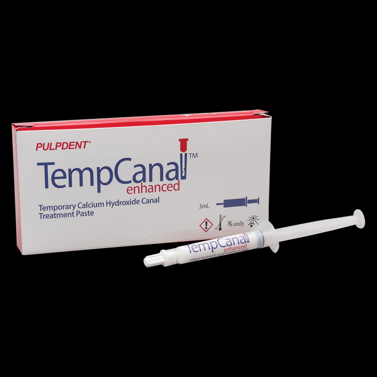 TempCanal Enhanced Temporary Calcium Hydroxide Canal Treatment Paste, 3 mL Syringe, TE3