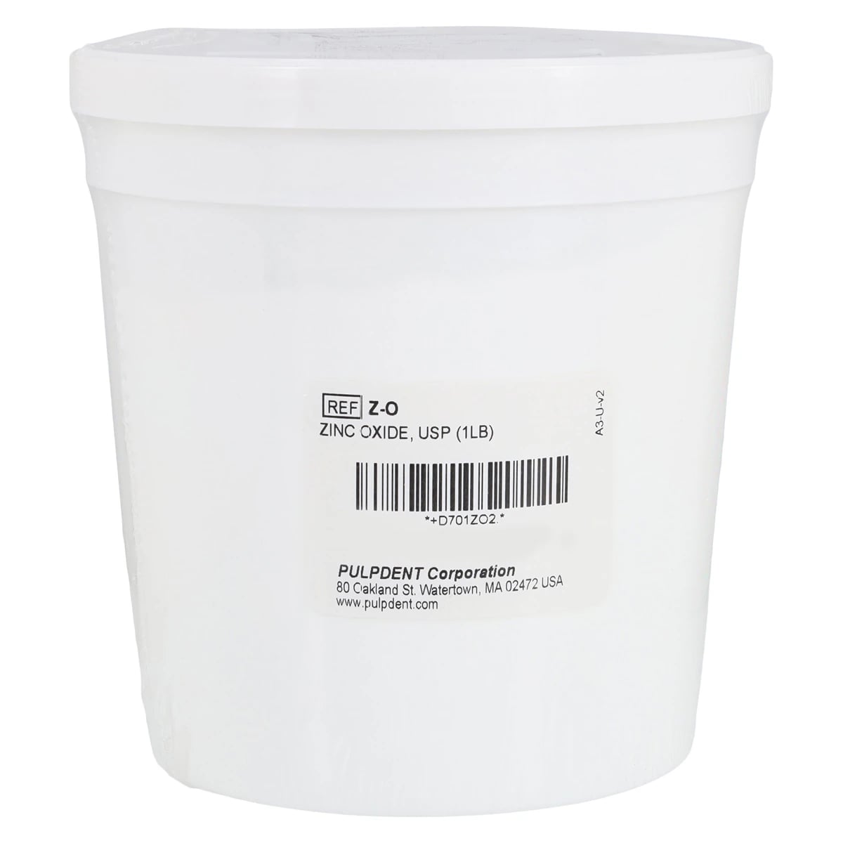 Pulpdent Zinc Oxide Powder, USP Grade, 1 lb Jar