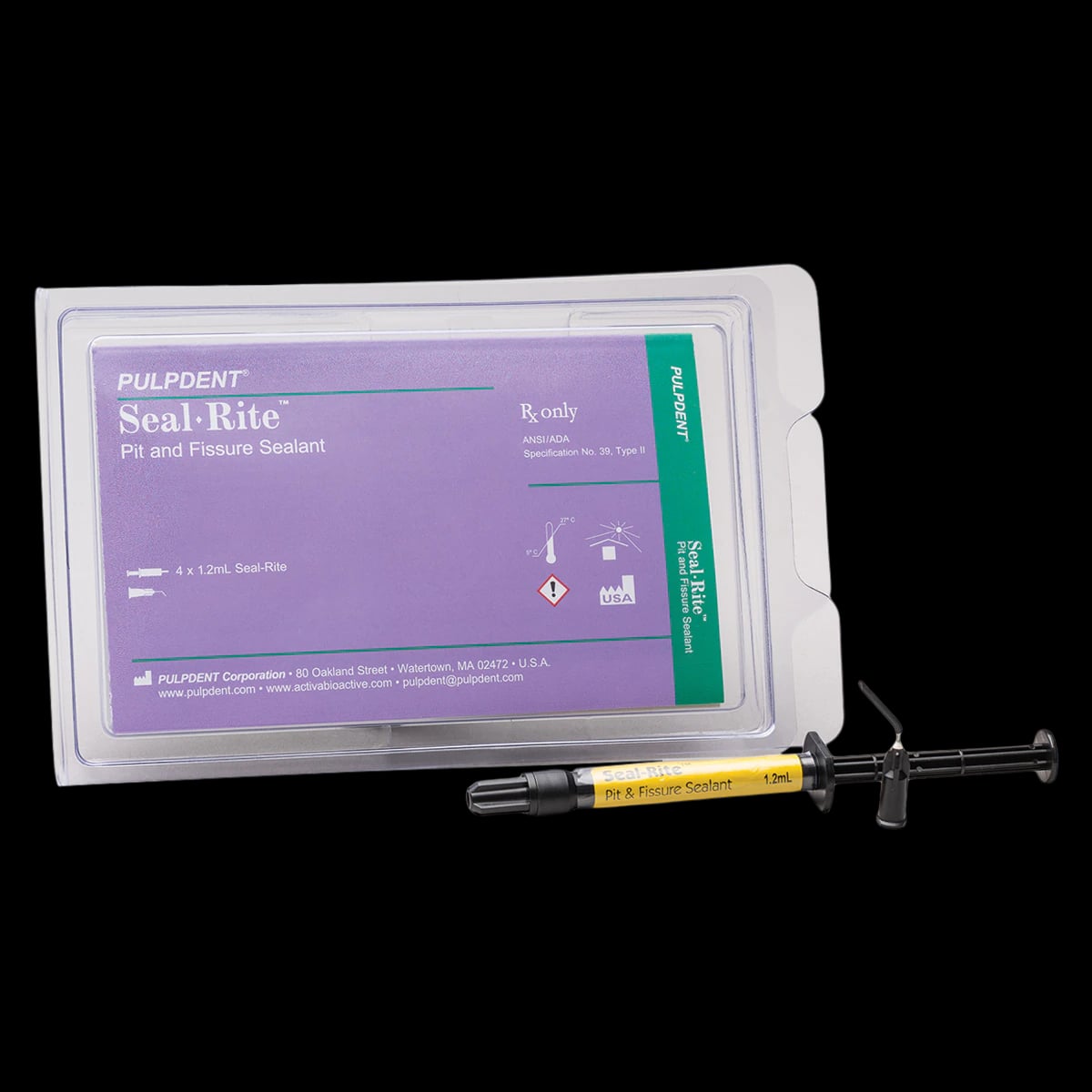 Seal-Rite Pit and Fissure Sealant, Regular Viscosity Procedure Kit, Off-White, 1.2 mL Syringe, RITE