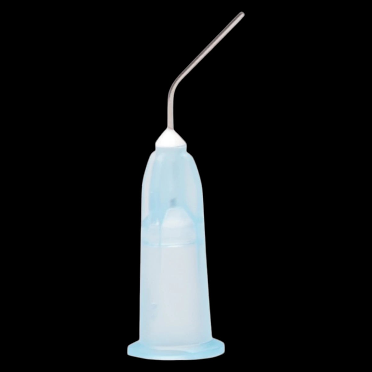 Pulpdent Etch-Rite Pre-Bent Applicator Tips, Light Blue, 25 Gauge x 1/2", 50/Pk, 25B50