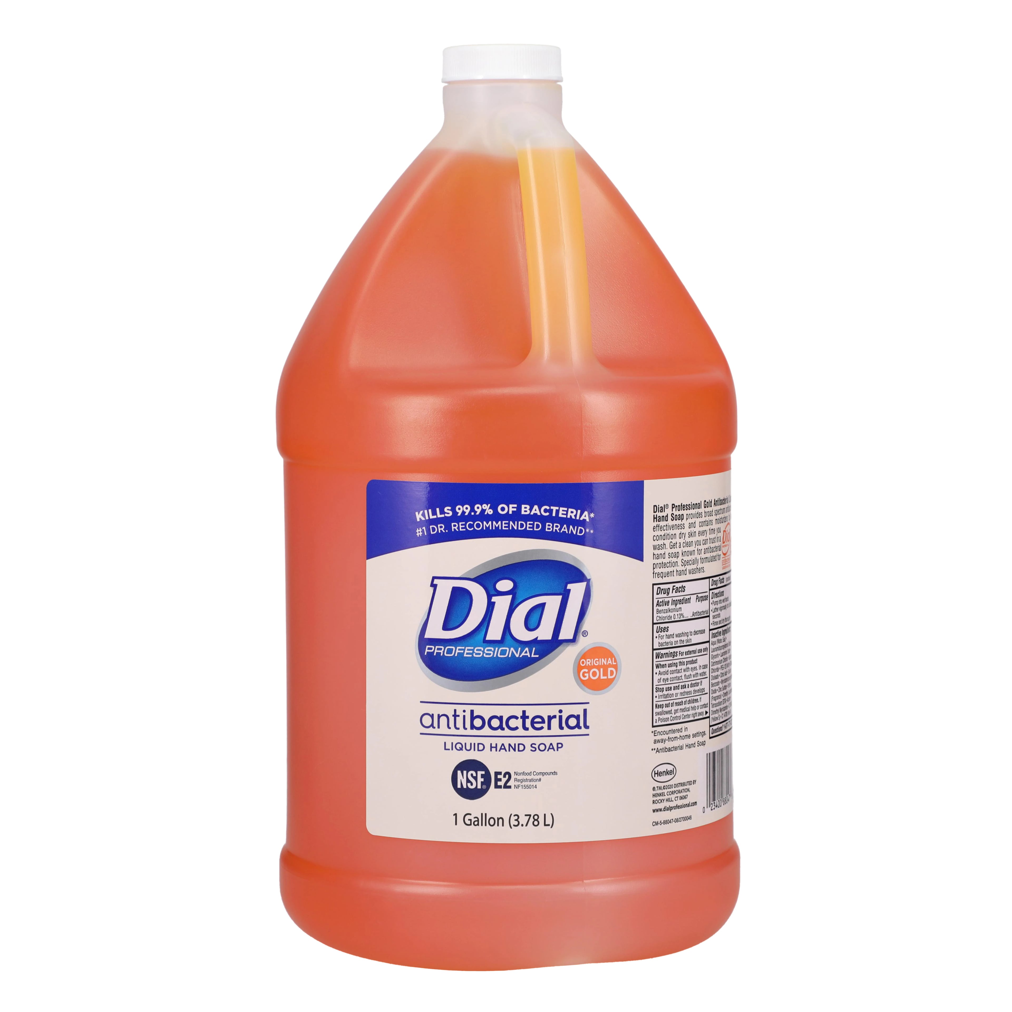 Dial Gold Antimicrobial Liquid Hand Soap, 1 Gallon Refill, 88047
