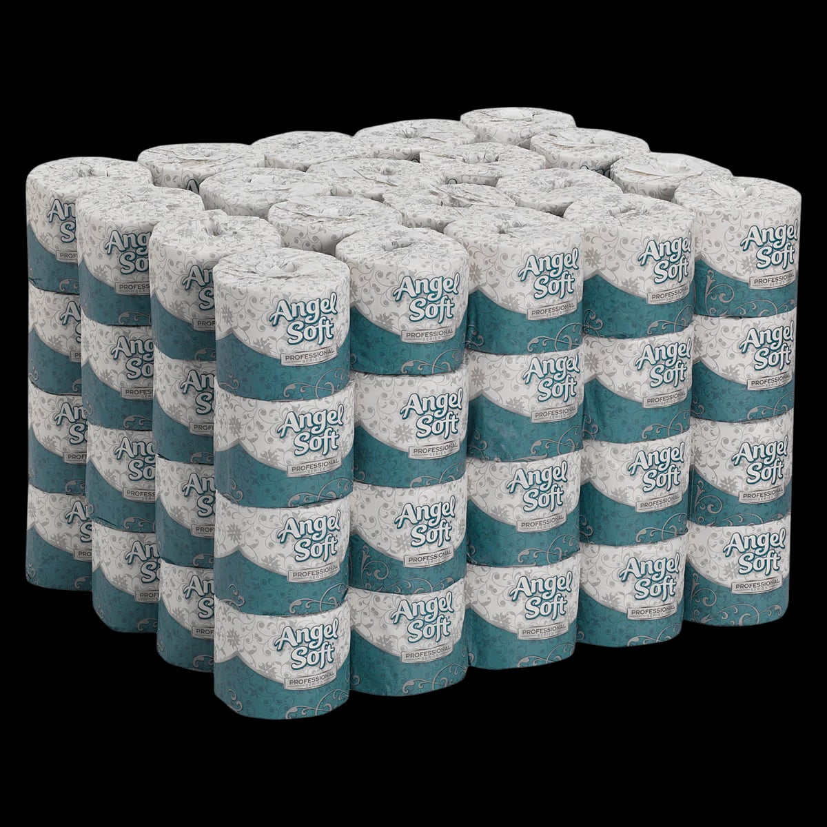 Angel Soft Toilet Paper, 2-Ply, White, Embossed, 4" x 3.8", 80 Rolls/Case