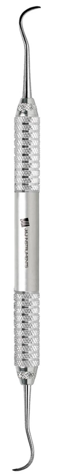 J&J Instruments Silk Sickle Scaler S6/S7, Double End, Stainless Steel, 9.5 mm Handle, 95-067